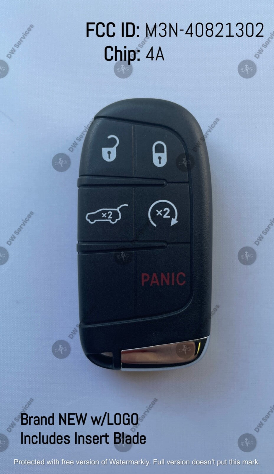 NEW! Jeep Compass 5 button SMART key PROX Remote Fob M3N-40821302 17-21 4A Chip