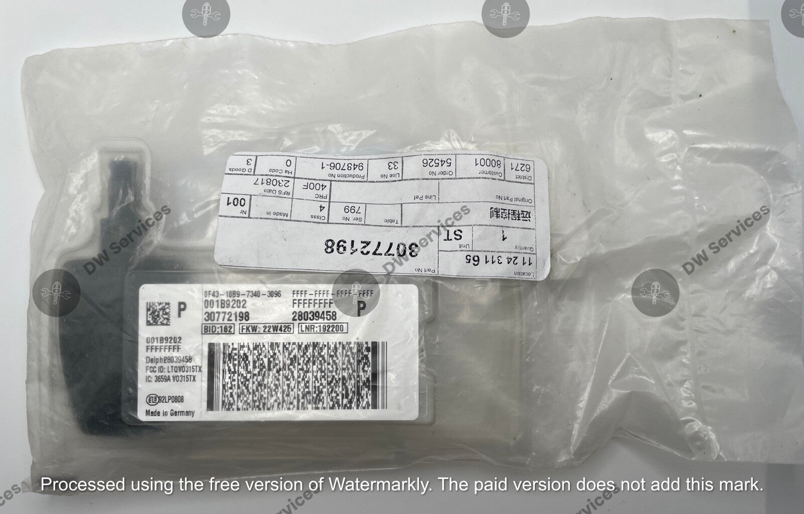 NEW! Genuine VOLVO keyless entry Key FOBIK LTQV0315TX C70 C30 S40 V50 30772198