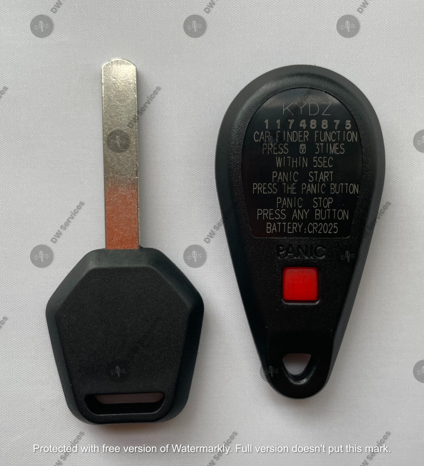 NEW! Subaru keyless entry remote FOB CWTWB1U819 &Transponder Chip 4D60 KEY