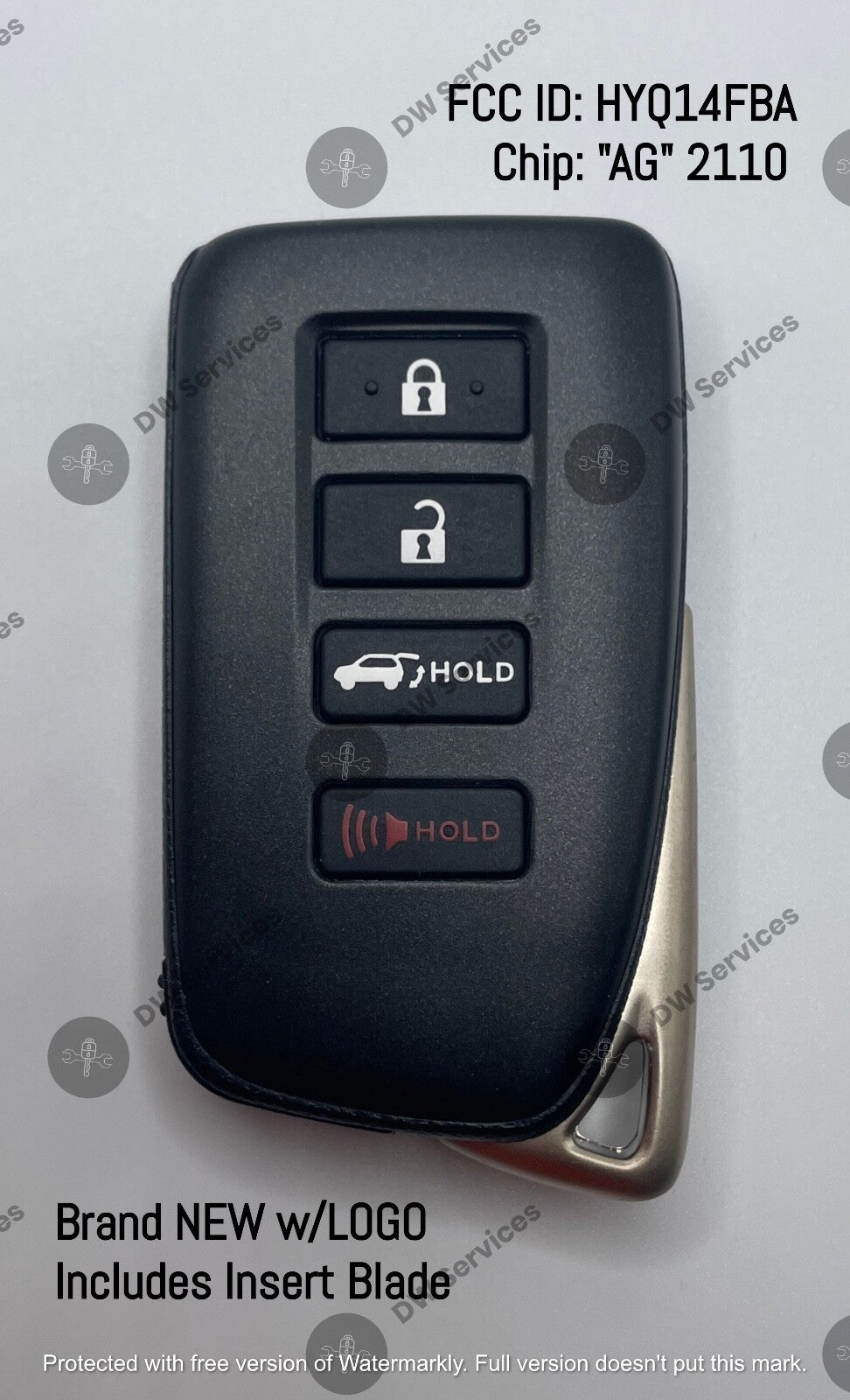 NEW! Lexus PROXIMITY remote SMART key FOB HYQ14FBA / AG-2110 NX 200T 300H LX570