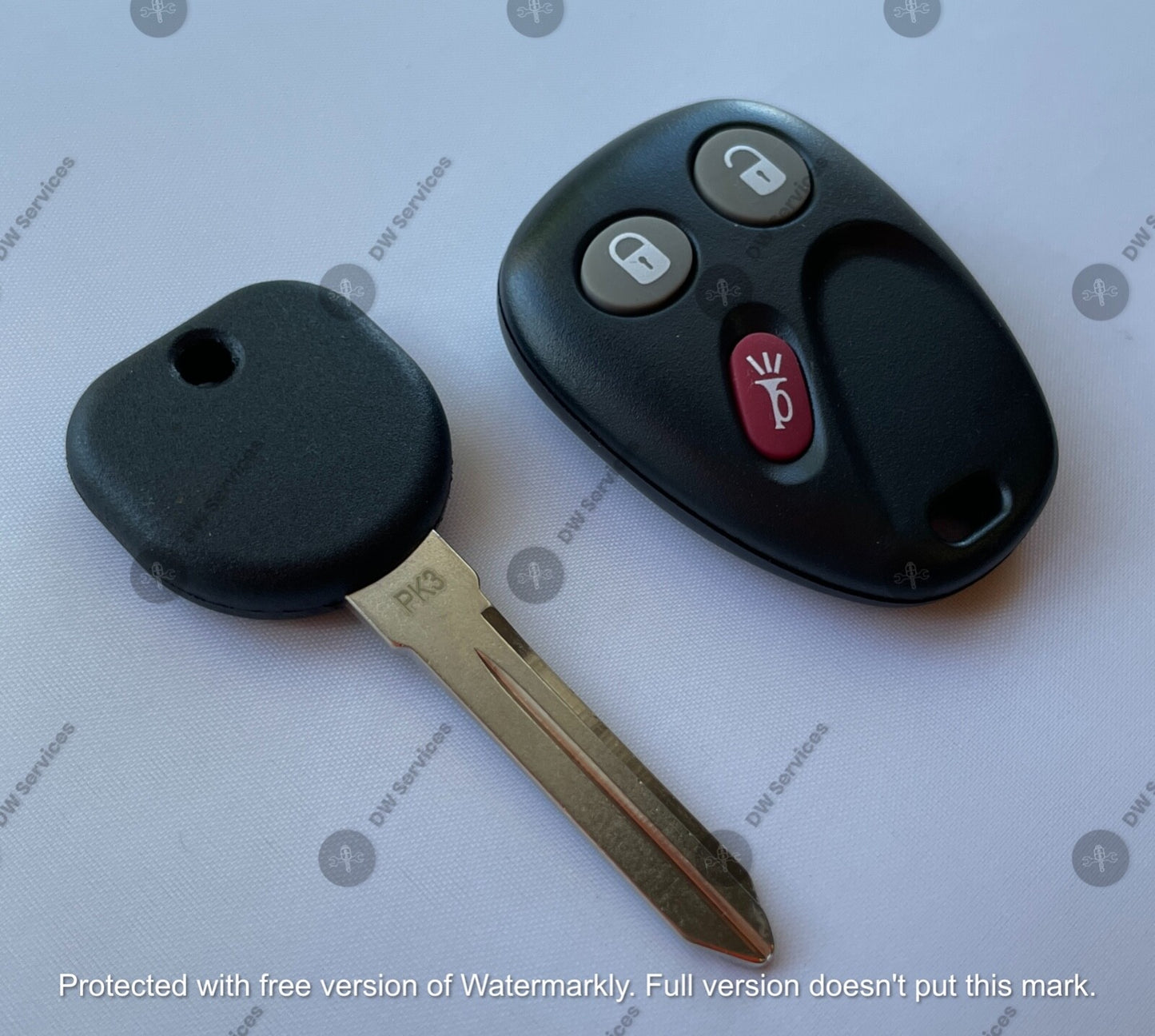NEW! GM keyless entry remote FOB MYT3X6898B &NON Transponder KEY BUICK Rainier
