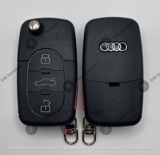 NEW! Audi 4-button 4D0837231 M MYT8Z0837231 remote flip key fob A4 A6 A8 S4 S6S8