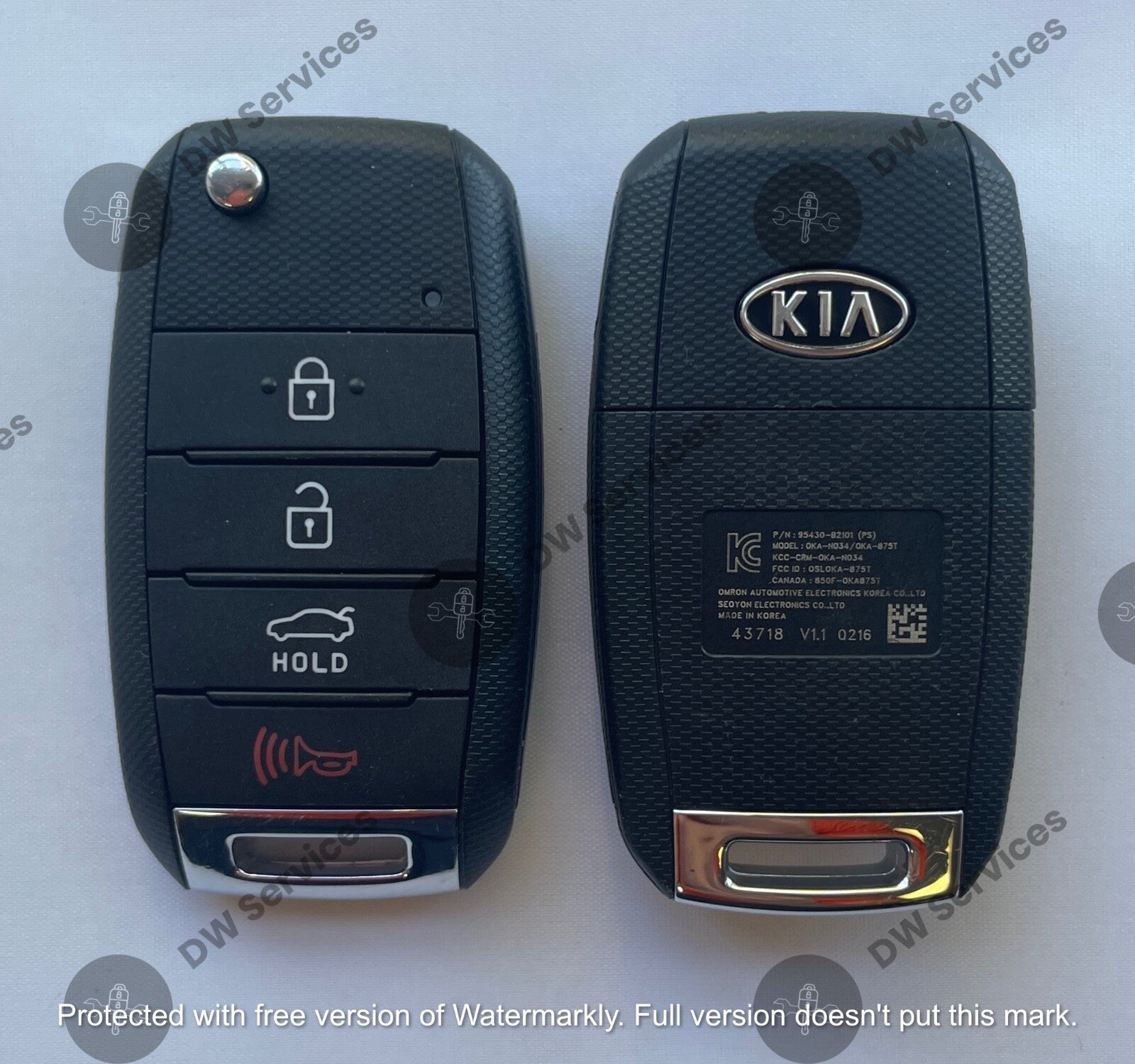 NEW! GENUINE KIA Soul 14-19 Flip key remote fob OSLOKA-875T (PSD1) 95430-B2101