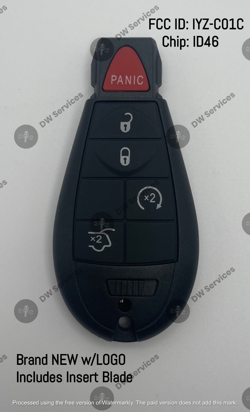 NEW! Jeep Grand Cherokee 2009-2013 key fob remote KEYLESS GO FOBIK PROX IYZ-C01C