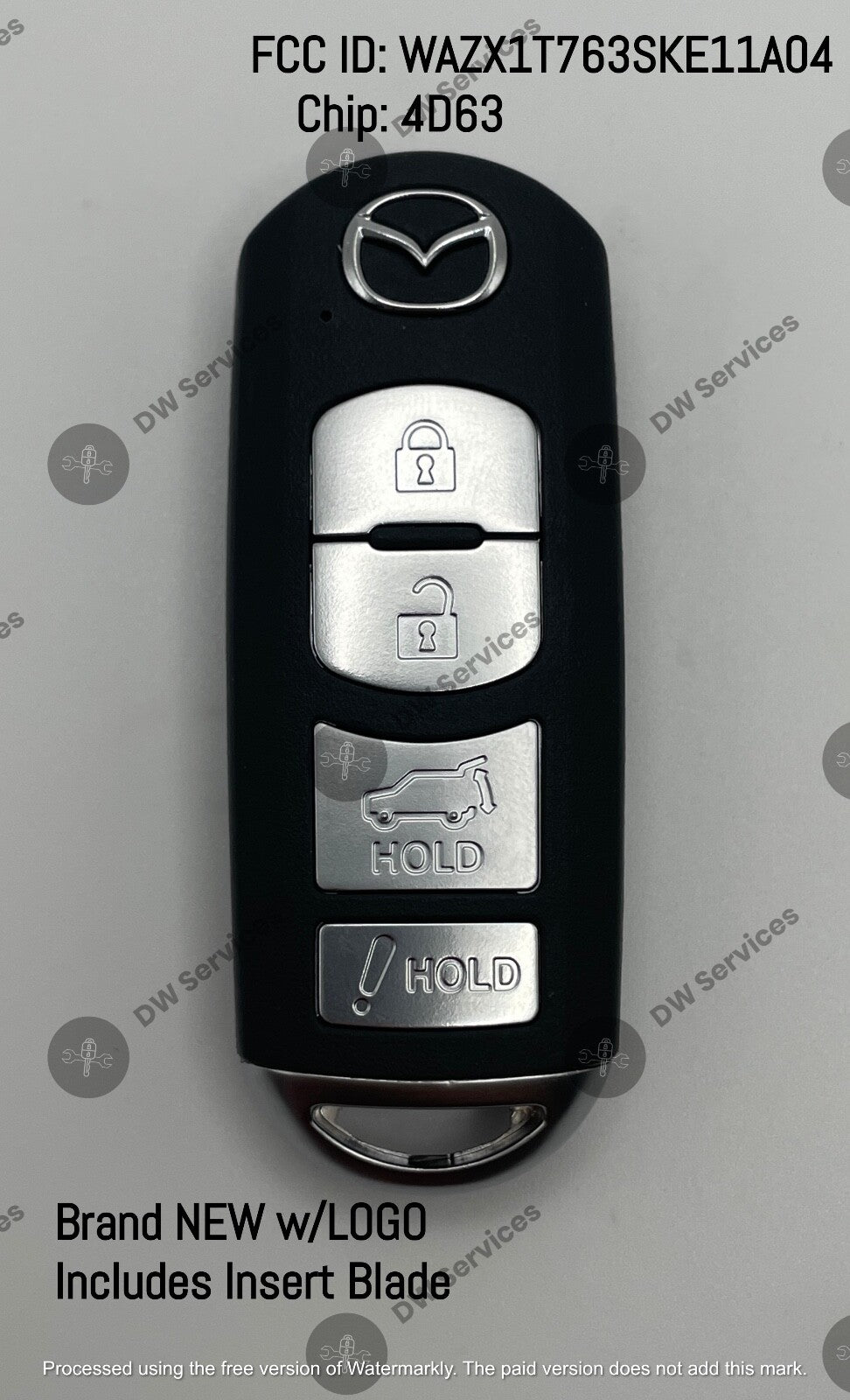 NEW! Mazda CX-7 / CX-9 PROXIMITY 4-button remote SMART key FOB WAZX1T763SKE11A04