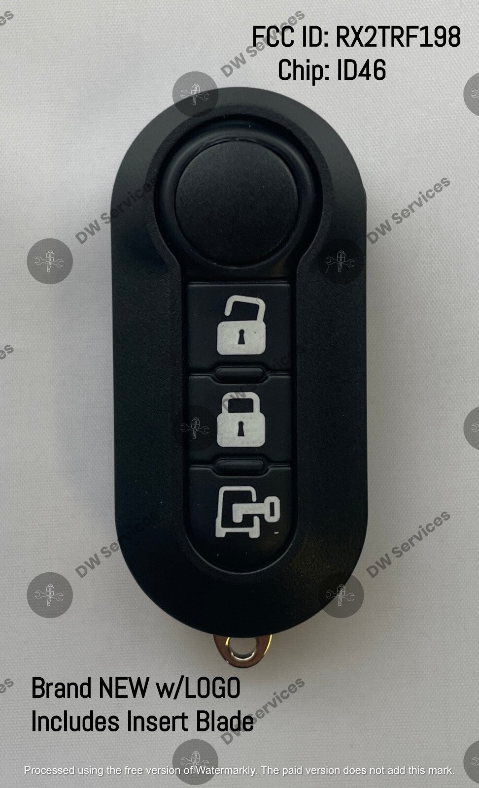 NEW! RAM Promaster 2015 - 2022 Remote Flip Key Fob RX2TRF198 2ADPXTRF198 Marelli