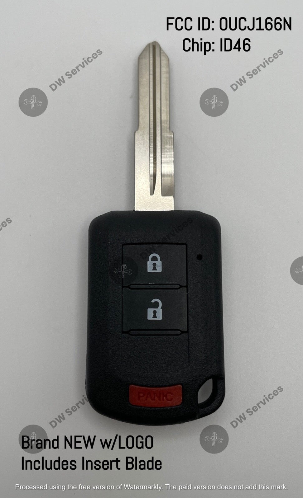 NEW! Mitsubishi LANCER / Outlander 3-button remote head key Fob OUCJ166N 6370B94